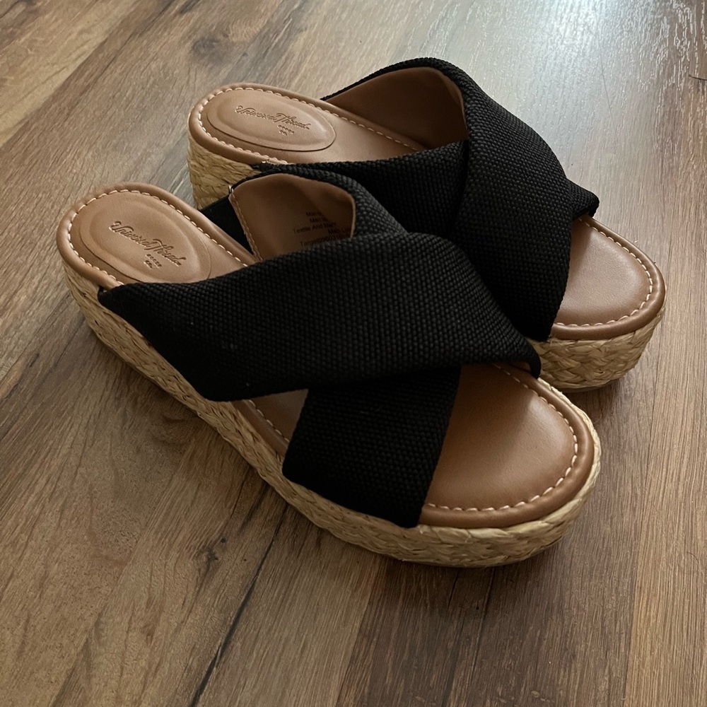 Black and Tan Textured Shoes